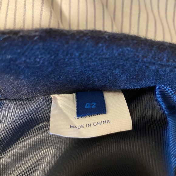 NWOT Men’s Navy Wool Blazer 42 Martin + Osa - Picture 3 of 5